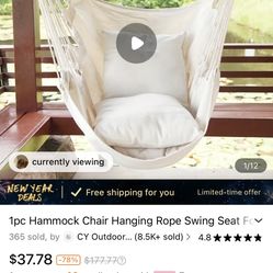 Hanging Chair In Ivory