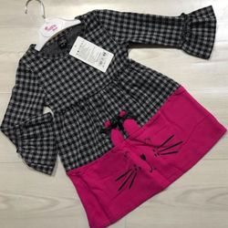 Brand new girls kitty dress made in Turkey