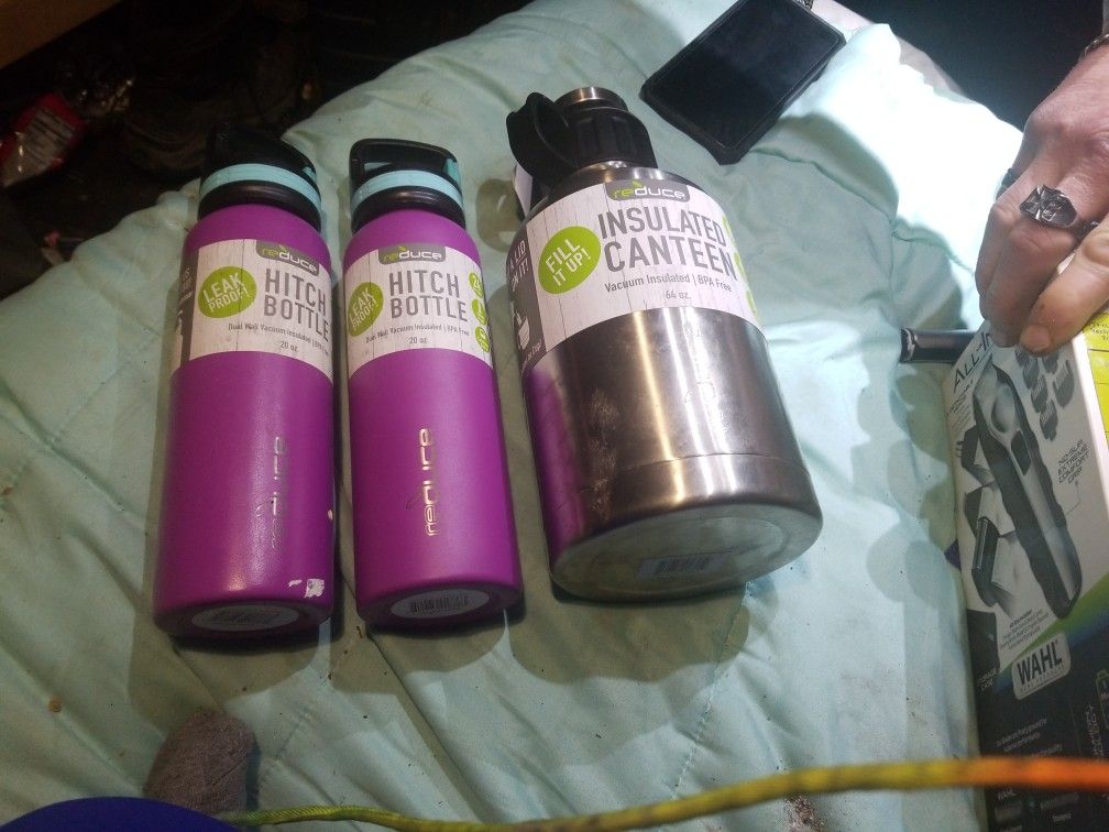 water bottles