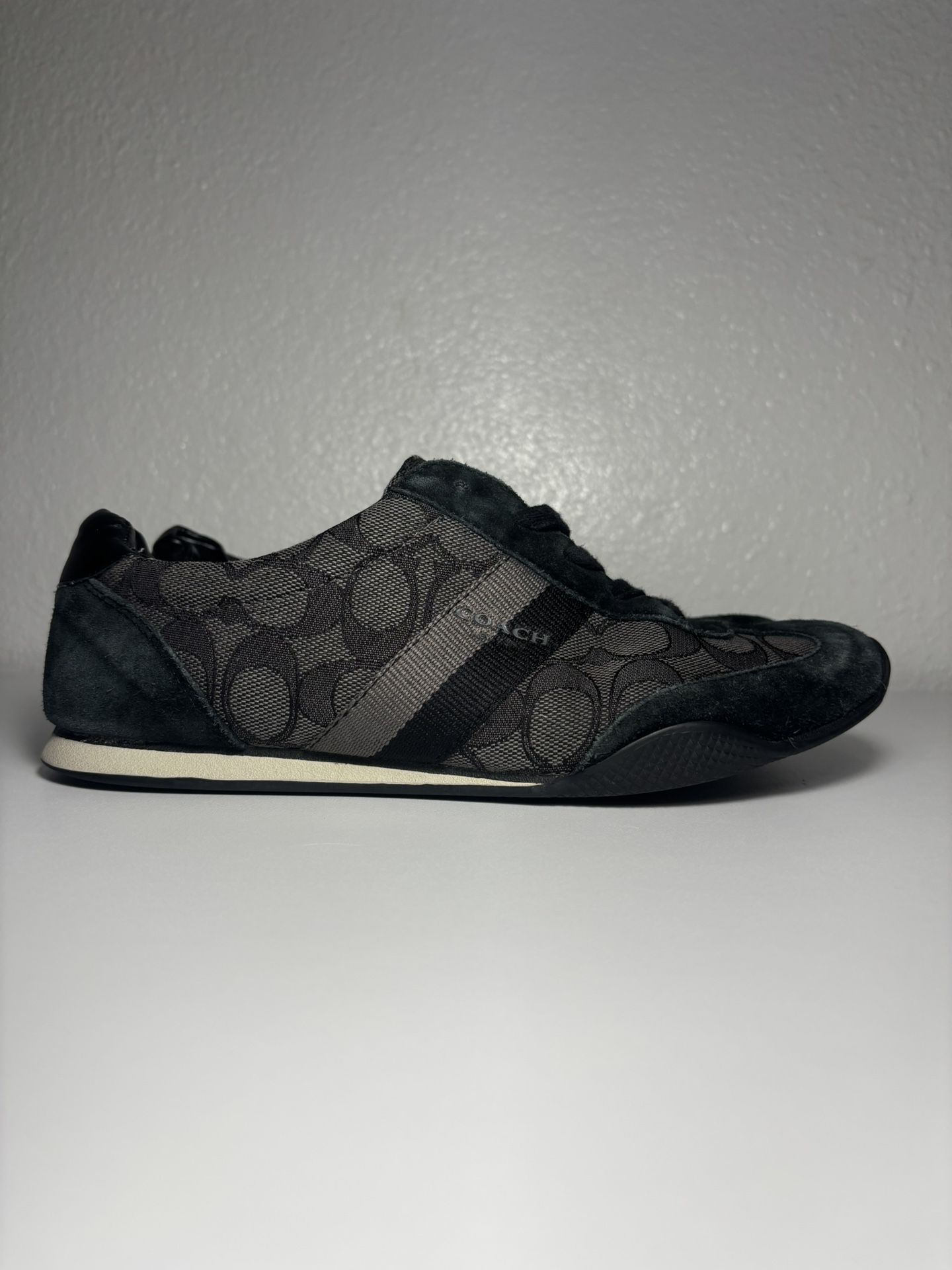 COACH Women’s Signature BLACK & Gray Athletic KELSON SNEAKERS Size 8 Shoes