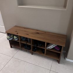Bench Shoe Bin Storage 