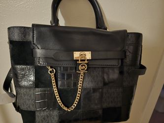 Black Patchwork Michael Kors Purse