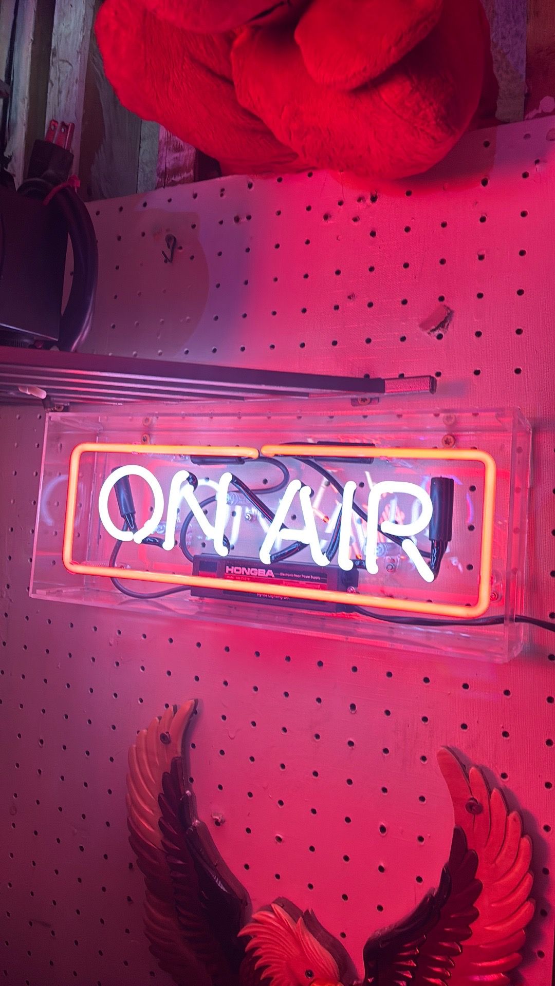 Real glass neon tube sign