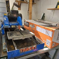 New Ridgid  Target  Tile Saw 