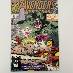 Marvel Avengers West Coast: Infamous Monsters of Filmland! Part 2 of 4 | Issue #77 (December 1991)