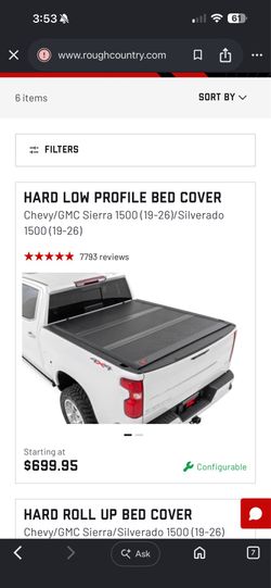 2021 Sierra/silverado bed cover