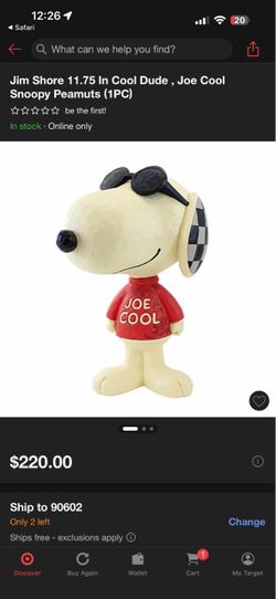 Snoopy “Joe cool” statue