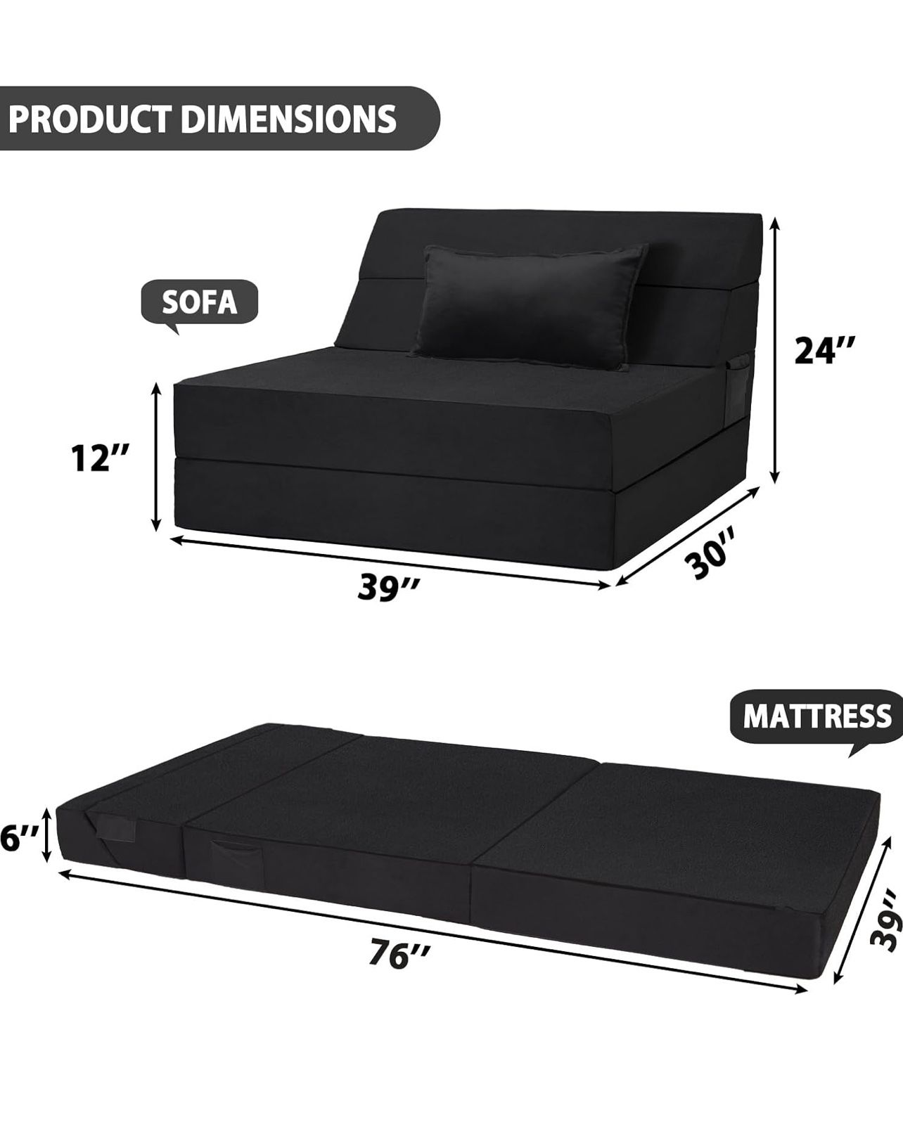 5 in 1 Folding Sofa Bed Brand New