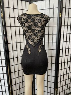 Cocktail Dress Black Lace