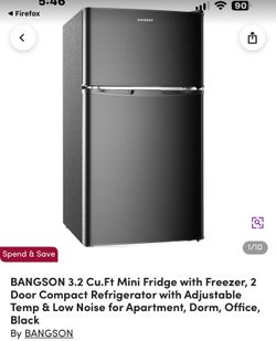 Mini Fridge 2 door w/freezer