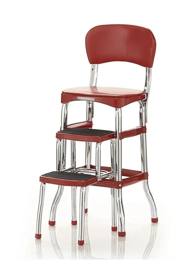 NEW IN BOX COSCO Stylaire Retro Chair + Step Stool