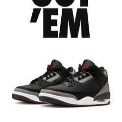 Jordan 3 Black Levi sz. 10.5