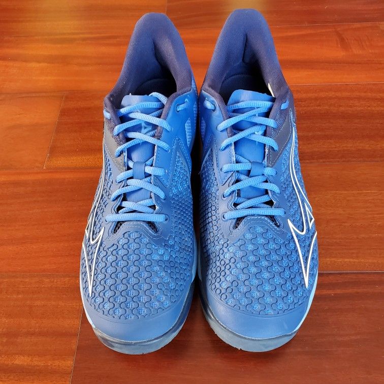 Mizuno Wave Exceed Tour 5 True Blue/White Tennis Shoes Men Size 9.5