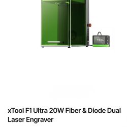 Xtool F1 Ultra 20W Fiber & Diode Dual Laser Engraver BRAND NEW STILL IN BOX