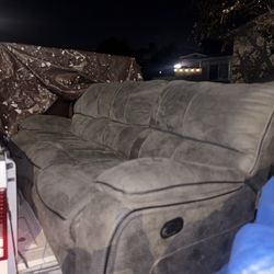 Couch with recliners