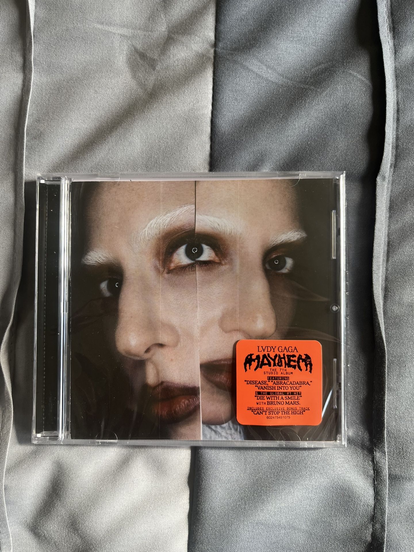 Lady Gaga MAYHEM 002 Gray CD with Exclusive Cover and Exclusive Track SIGNED