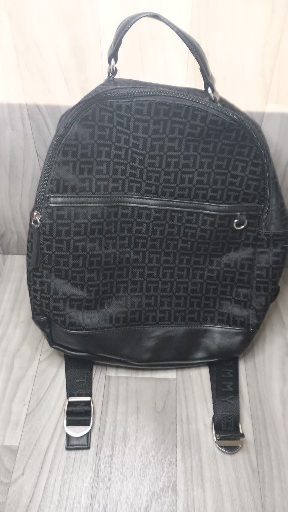 Tommy Hilfiger Backpack 14 inch Jacquard Medium Casual Purse Bookbag Student