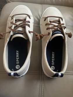 Tan Womens Sperry 9 Wide