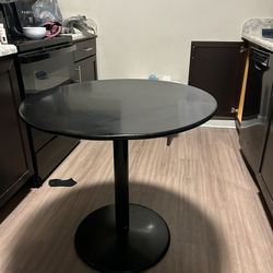 Black metal table