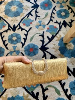 New party wedding golden clutch purse bag