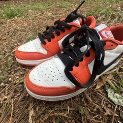 4y Orange Jordan 1s