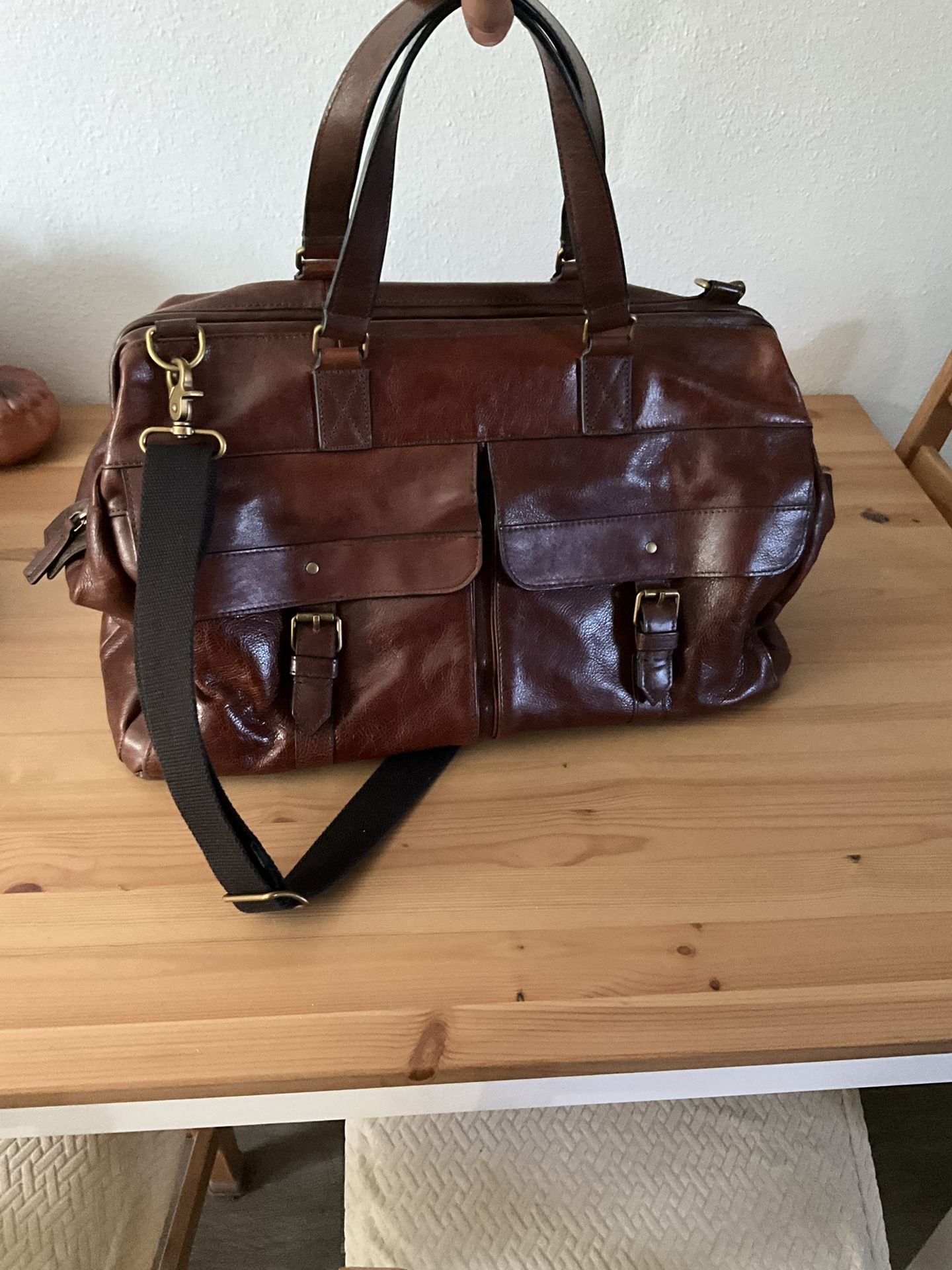 Fossil Leather Weekend Bag