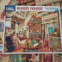 White Mountain Readers Paradise 1000 Piece Puzzle