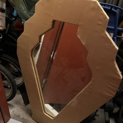 art deco mirror - heavy, needs cleaning