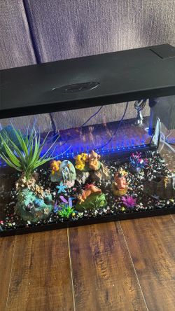 Top Fin® LED Bubble Wall Aquarium Kit fish tank 20 gallons