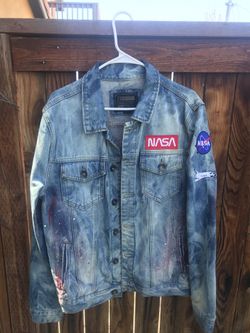 Forever21 custom NASA Jean jacket size M
