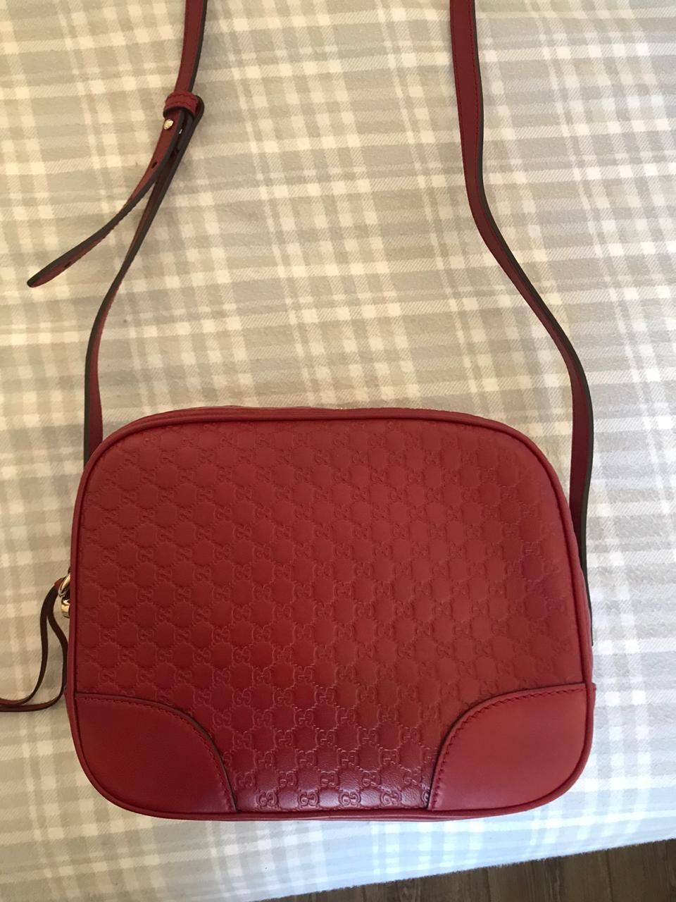 Gucci Red Leather Crossbody Bag