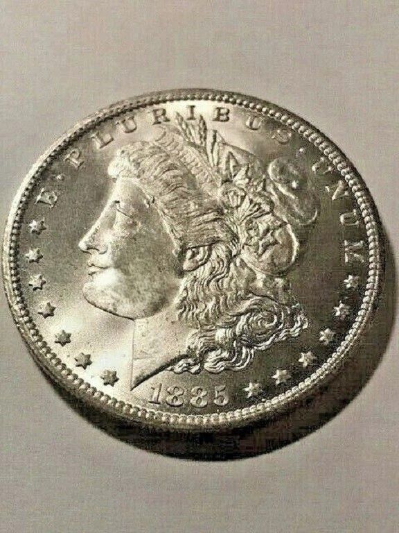 1885 CC Morgan Silver Dollar Carson City High Grade Rare Uncirculated Cleaned