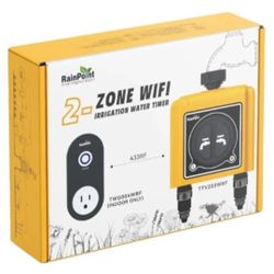 RAINPOINT Smart WiFi 2-Zone Sprinkler Timer Water Timer Automatic Irrigation.