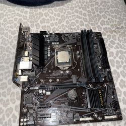 Motherboard B460m ds3h ac w Intel i5 10400F