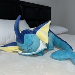 Pokémon Sleeping Vaporeon 19” Jumbo Plush – Soft Pillow Toy for Fan & Collectors