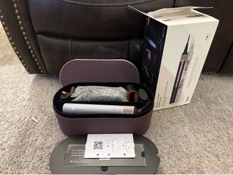 New Dyson Airwrap Co-anda2x straight/Wavy  & Dryer Ceramic purple  White w/ Case