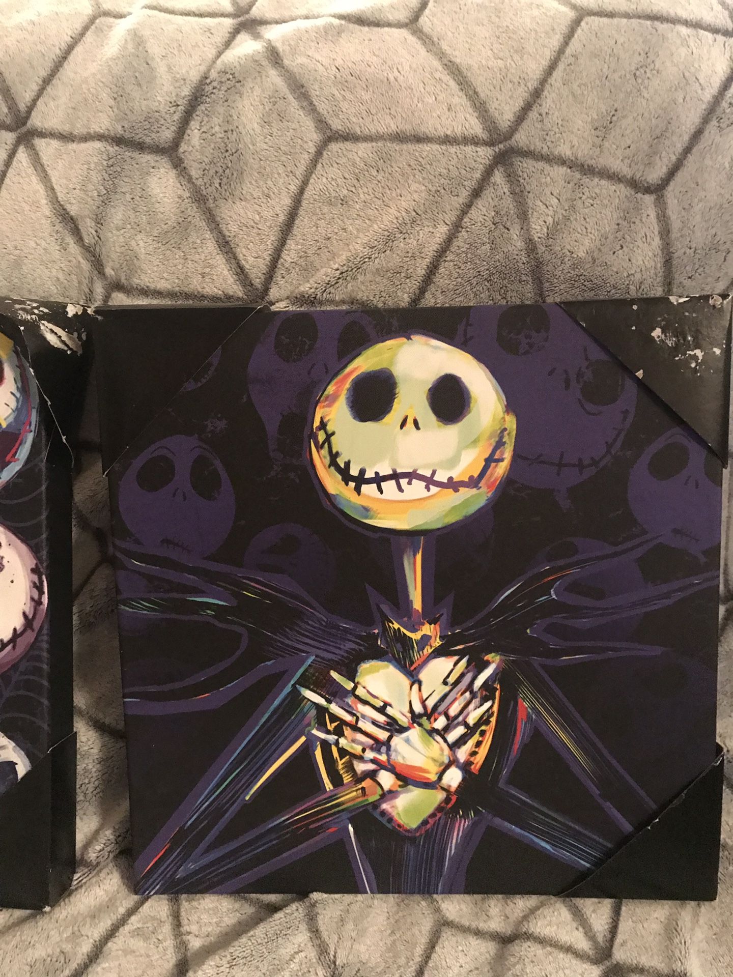 Nightmare before Christmas canvases