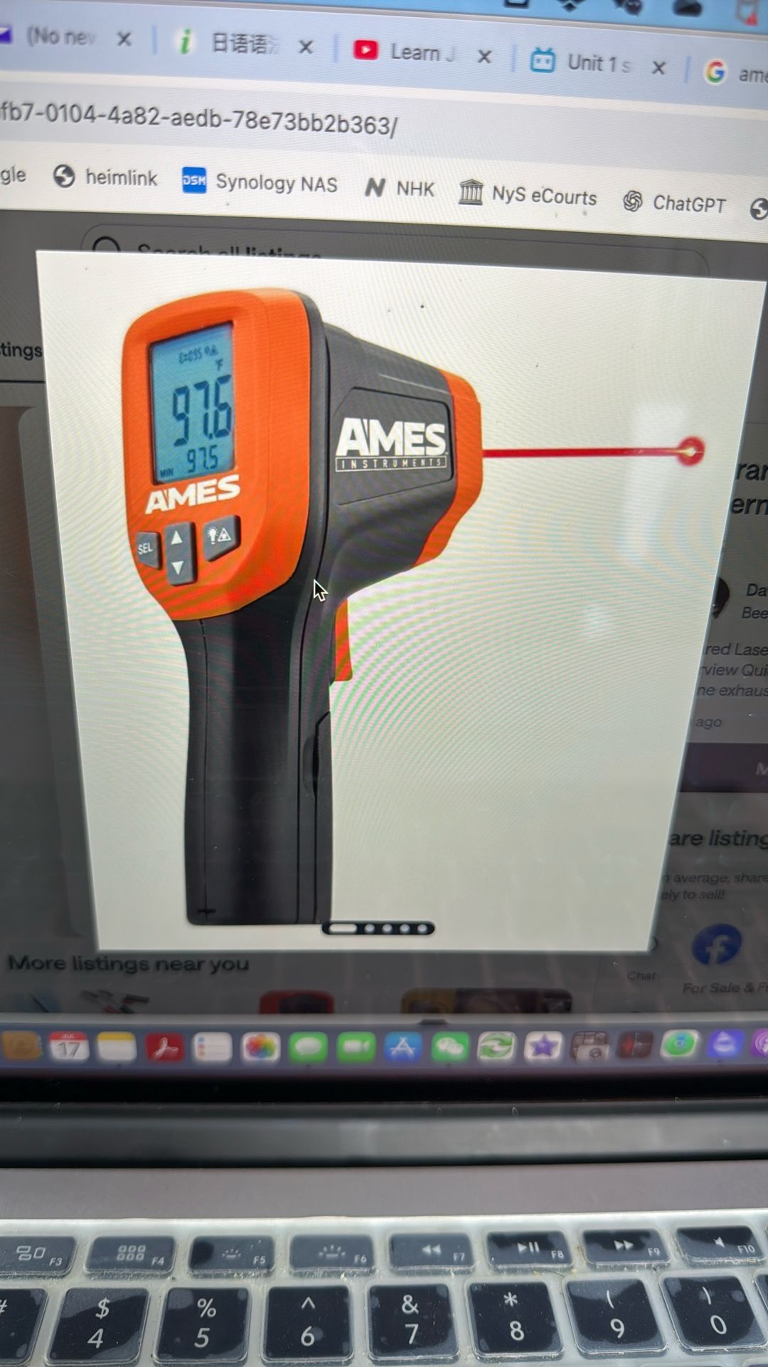 Infrared Laser Thermometer