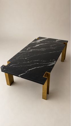 Modern Black & Gold Coffee Table