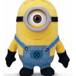 GIANT Despicable Me 2 Minions Stuart Plush. OVER TWO & A HALF FEET TALL! Tag Still Attached