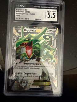 Rayquaza EX Holo CGC 5.5 Pokémon Card