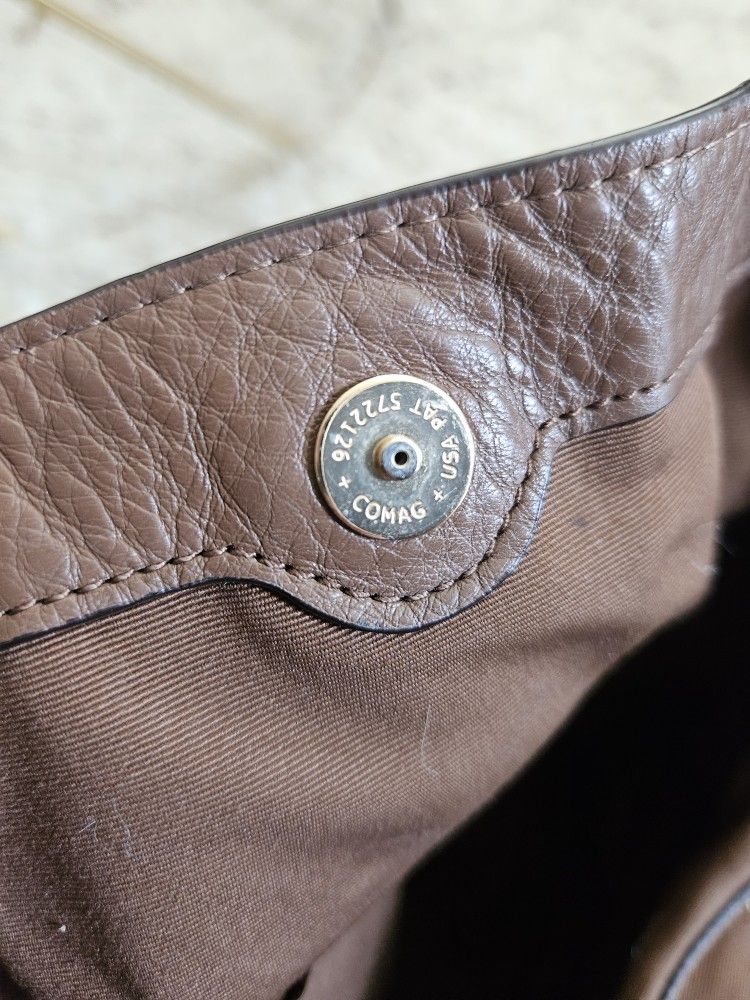 Coach Large Lexy Shoulder Bag F23511 Saddle Brown Leather