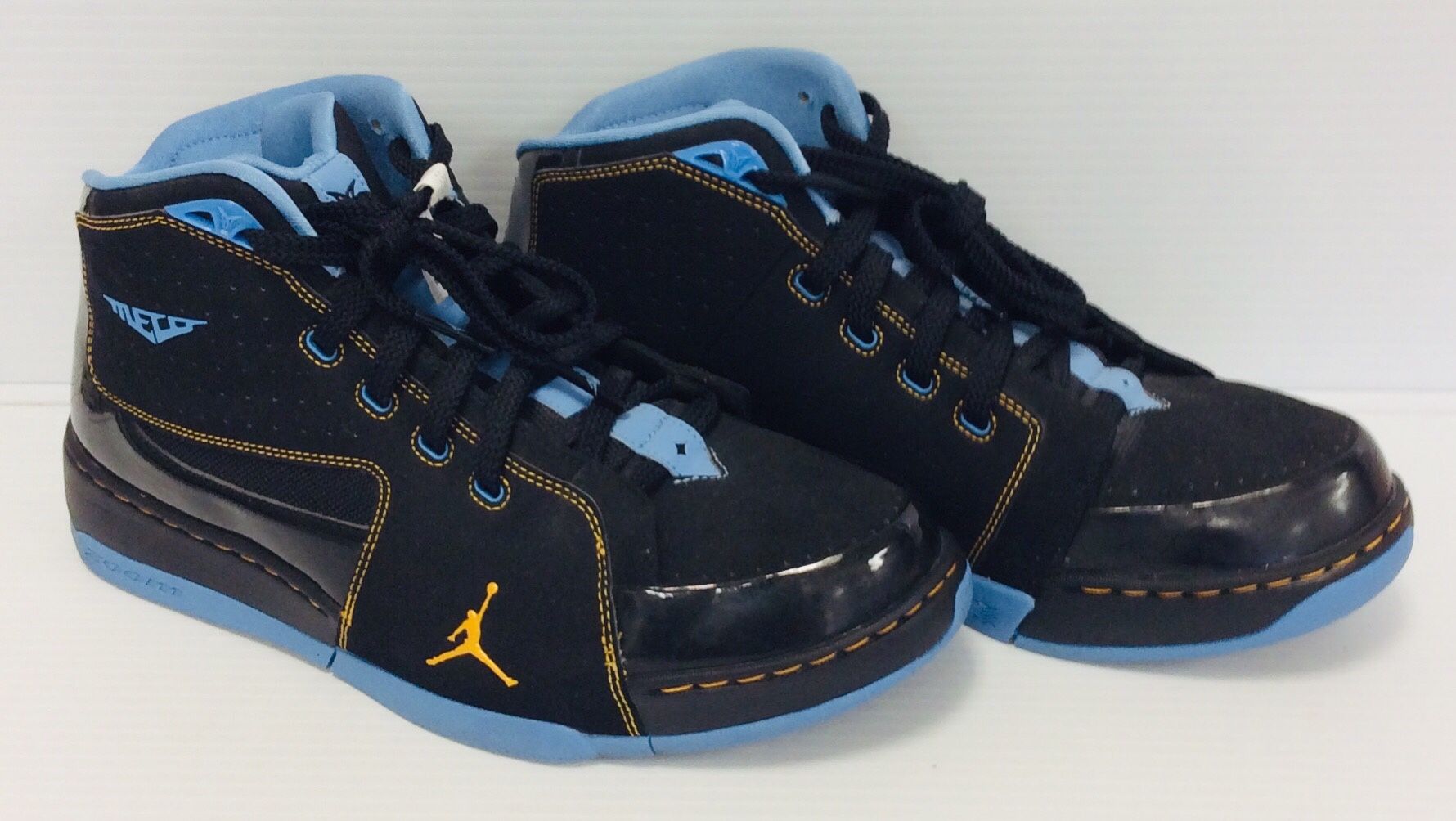 NIKE JORDAN MENS SIZE 11 SNEAKERS SHOES 2009 MELO M6 BLACK BLUE
