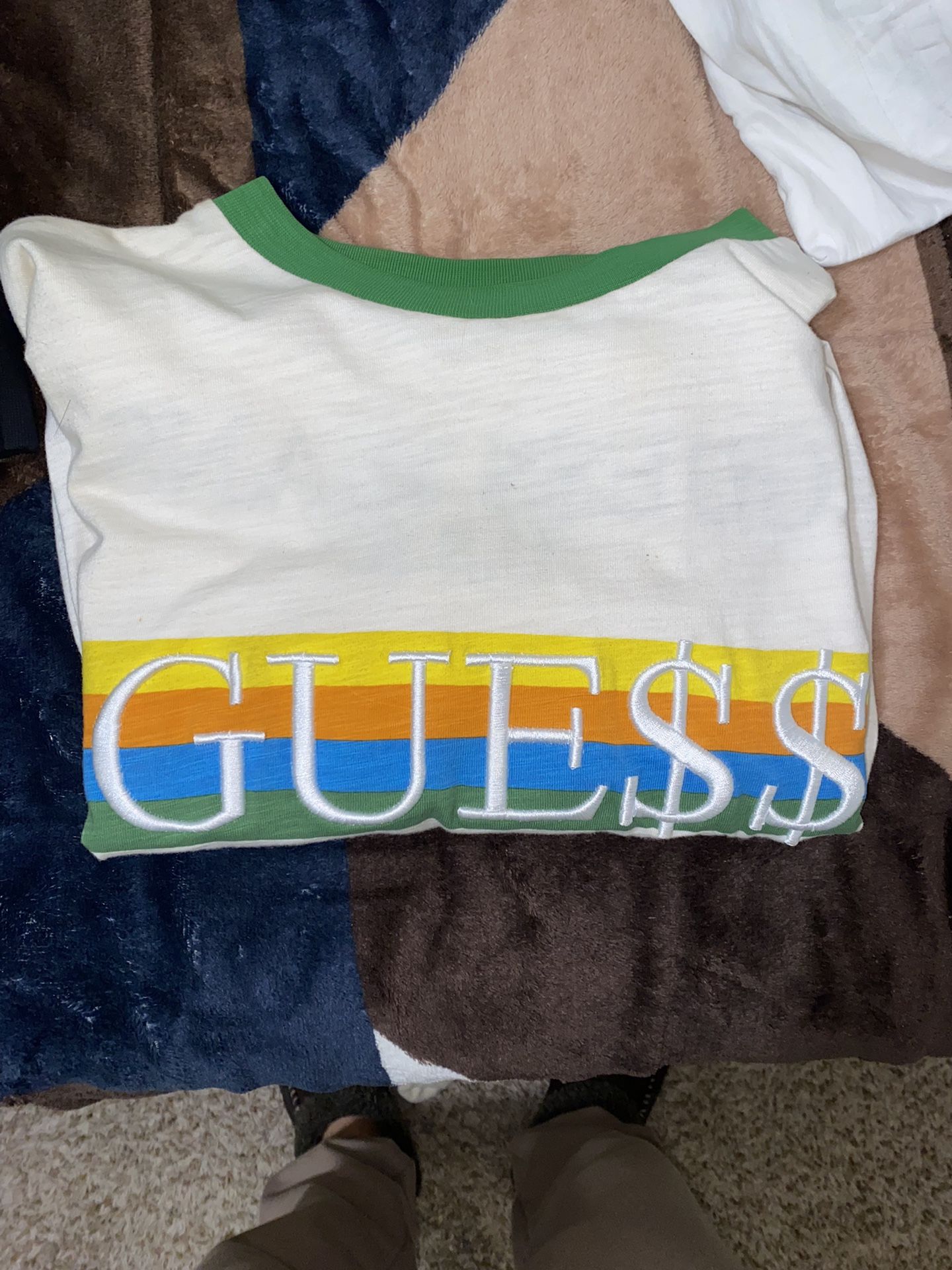 Guess A$AP Rocky Green Ringer T Shirt