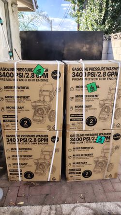 NEW gas pressure washer 3400psi NUEVA