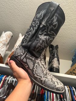 Python Sauare Toe boots