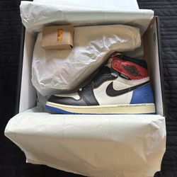 Jordan 1 Retro High OG SP Fragment x Union LA Varsity Red Sport Royal
