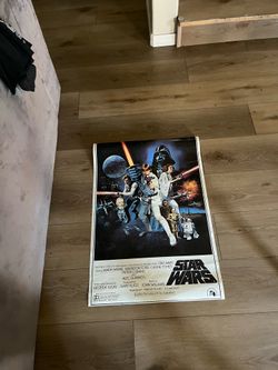 ORIGINAL STAR WARS POSTER 1977 GREAT COND