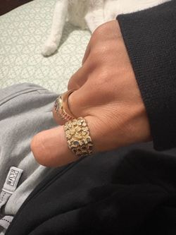 10k Gold nugget ring