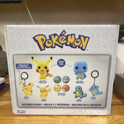 Pokemon GameStop Flocked Squirtle Pickachu Funko Pop Box